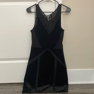 Urban Outfitters Ecoté Black Lace and Velvet Dress in M